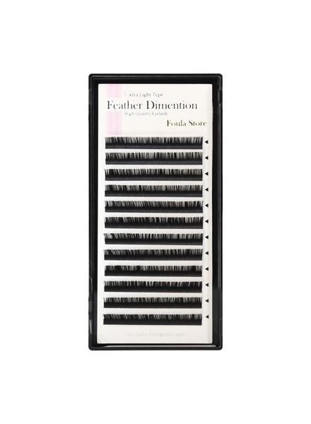 Feather Dimension 12 Lines D-Curl 9mmx0.06mm