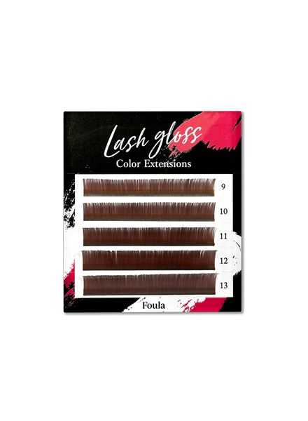 Lash Gloss Melty Brown J(B) Curl 0.15mm×9mm