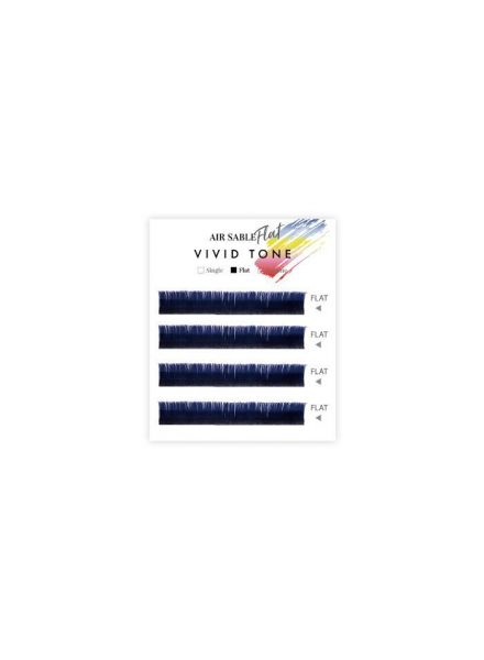 Air Sable Flat Vivid Tone Blue 4 Lines J Curl0.15mm×7mm