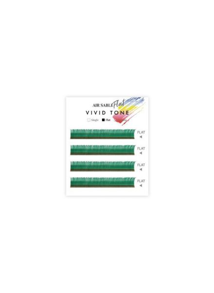Air Sable Flat Vivid Tone Green 4 Lines J Curl0.20mm×8mm