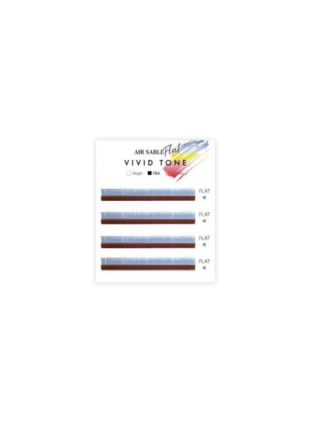 Air Sable Flat Vivid Tone Ice Blue 4 Lines J Curl0.20mm×13mm