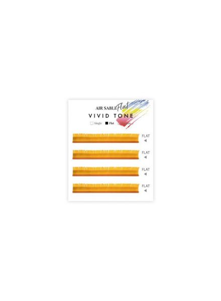 Air Sable Flat Vivid Tone Orange 4 Lines J Curl0.20mm×13mm