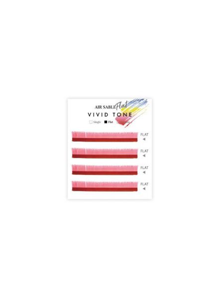 Air Sable Flat Vivid Tone Pink 4 Lines J Curl0.20mm×13mm