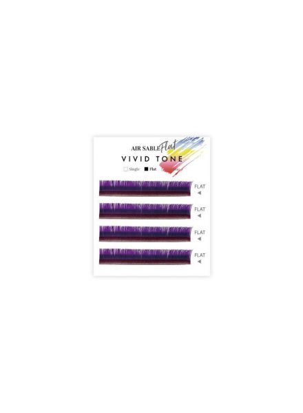 Air Sable Flat Vivid Tone Purple 4 Lines J Curl0.20mm×13mm